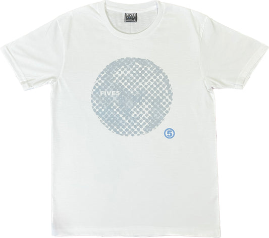 FIVES 'DISCO GLOBE' TEE WHITE